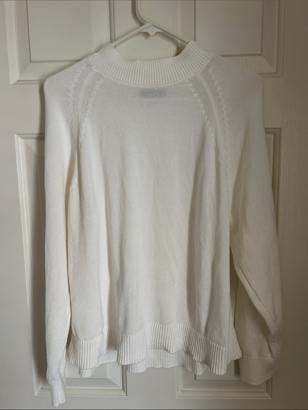 Quince White Women's Crewneck Sweater